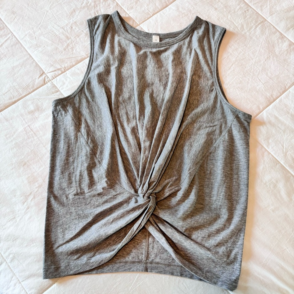lululemon tie front tank top